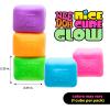 Schylling NeeDoh Nice Cube Glow – Sensory Toy with a Super Solid Squish – Glows in The Dark and Always Returns to its Square Shape – Ages 3 and Up – Color May Vary; One Cube Per Pack