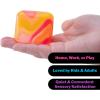 Schylling NeeDoh Nice Cube Swirl – Sensory Toy with a Super Solid Squish – Unique, Swirling Color Blend – Ages 3 and Up – Color May Vary; One Cube Per Pack