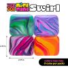 Schylling NeeDoh Nice Cube Swirl – Sensory Toy with a Super Solid Squish – Unique, Swirling Color Blend – Ages 3 and Up – Color May Vary; One Cube Per Pack