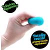 Schylling Teenie NeeDoh Fuzz Ball – Mini Sensory Toy with a Velvet Texture and Soft Cloud Squish – Ages 3 and Up – Color May Vary; Three Fuzz Balls Per Pack