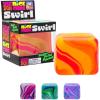 Schylling NeeDoh Nice Cube Swirl – Sensory Toy with a Super Solid Squish – Unique, Swirling Color Blend – Ages 3 and Up – Color May Vary; One Cube Per Pack