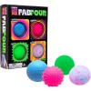Schylling NeeDoh Teenie Fab Four Needoh 4 Pack – Sensory Squeeze Toy – 1.5″ in Diameter – Colors May Vary