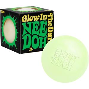 Schylling NeeDoh Glow in The Dark – Sensory Squeeze Toy – Gratifying Glowing Glob – 2.5″ Wide – Glow in The Dark (Pack of 1)