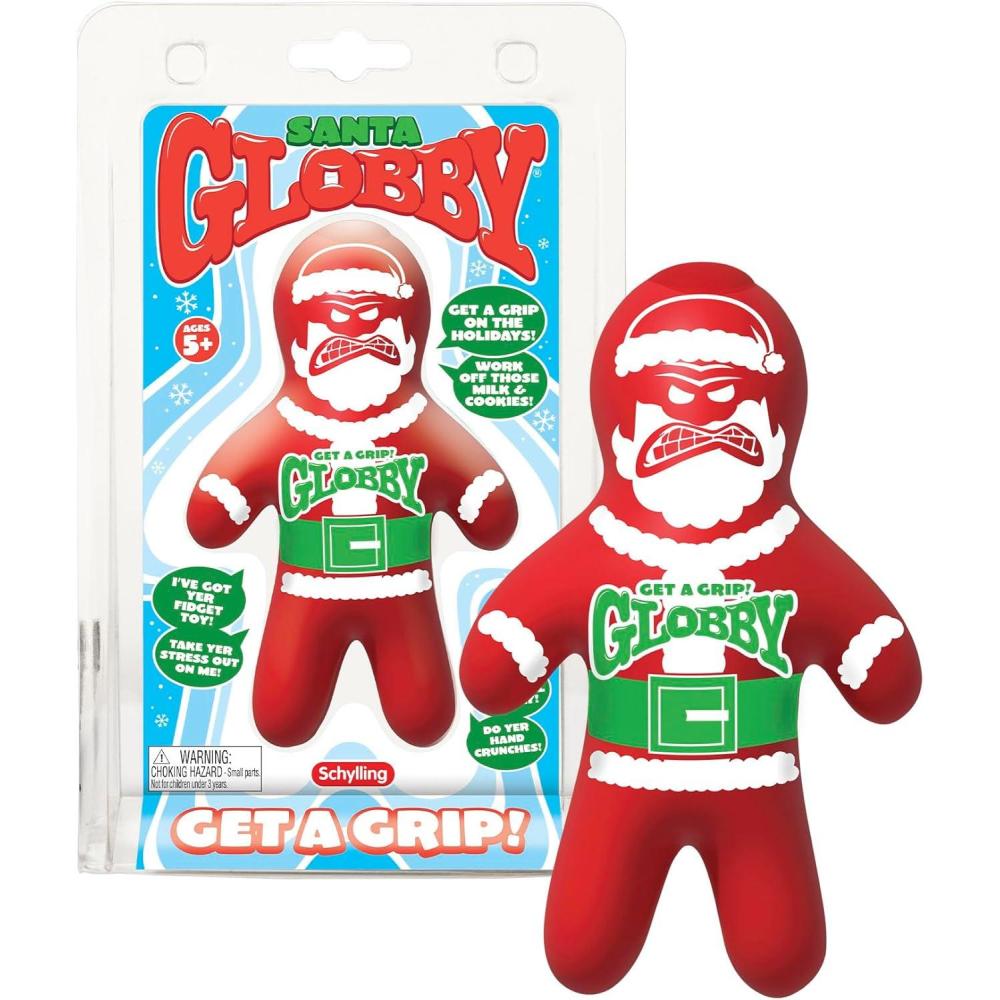 imageSchylling Santa Globby  Sensory Toy with a Tough Squish  Get a Grip with a SantaThemed Squeeze  Ages 3 and Up  One Santa