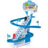 ARSUK Penguin Race Game Toy Playful Musical Roller Coaster Track Playset with Music & LED Flashing Lights On/Off Button for Toddlers and Kids Gift