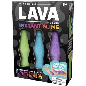 Lava Brand Instant Slime – Make Your Own Slime Activity Kit – Includes 3 Different Colored Slimes – Just Add Water – Ages 6 and Up