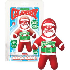 Schylling Santa Globby – Sensory Toy with a Tough Squish – Get a Grip with a Santa-Themed Squeeze – Ages 3 and Up – One Santa