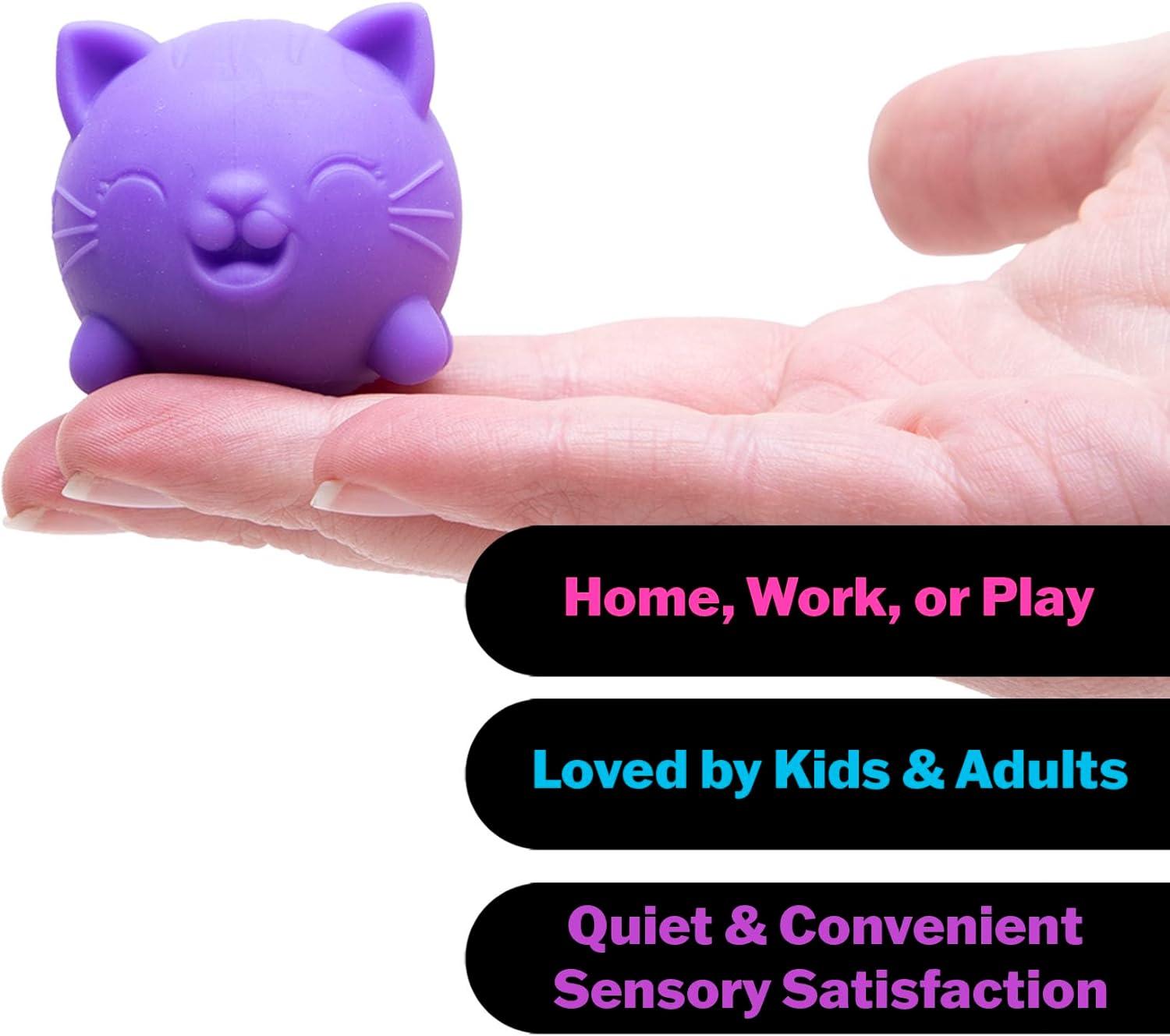 image:imageSchylling NeeDoh Cool Kitten Teenie Needoh 4 Pack Sensory Squeeze Toy 15 in Diameter Colors May Vary