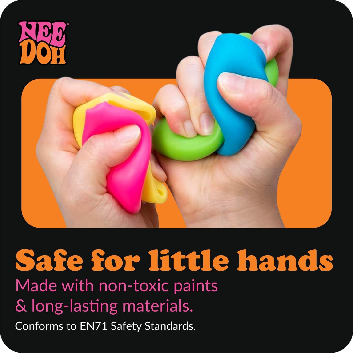 image:imageSchylling NeeDoh Mac N Squeeze Sensory Squeeze Toy Contains 4 Squishy Noodles 3 Wide Color May Vary Pack of 1