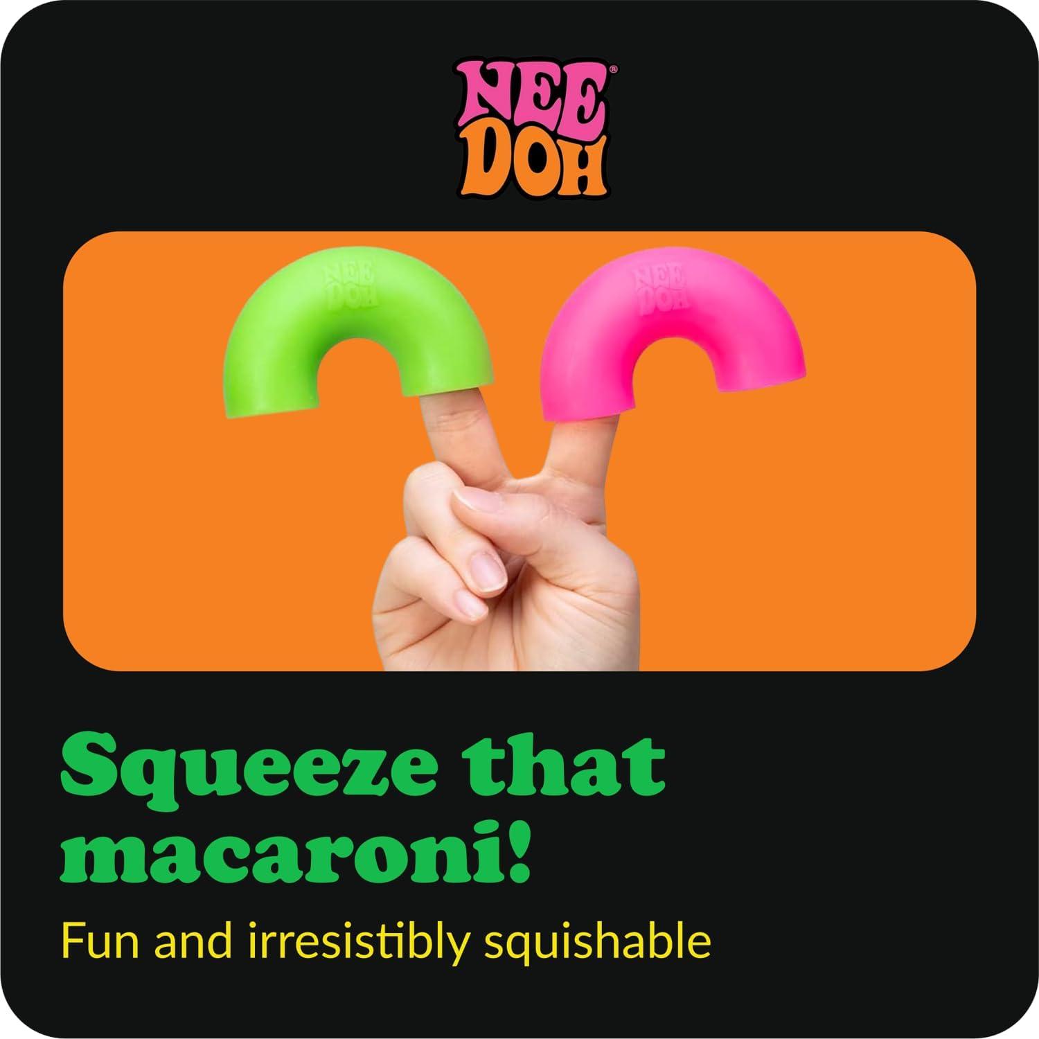 image:imageSchylling NeeDoh Mac N Squeeze Sensory Squeeze Toy Contains 4 Squishy Noodles 3 Wide Color May Vary Pack of 1