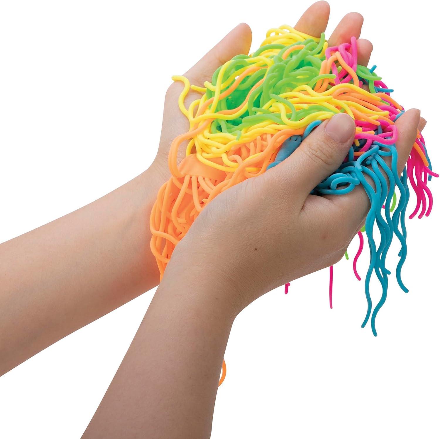 image:imageSchylling NeeDoh Ramen Noodlies Sensory Squeeze Toy Contains 5 Noodle Clumps 85 Long Multicolored Pack of 1