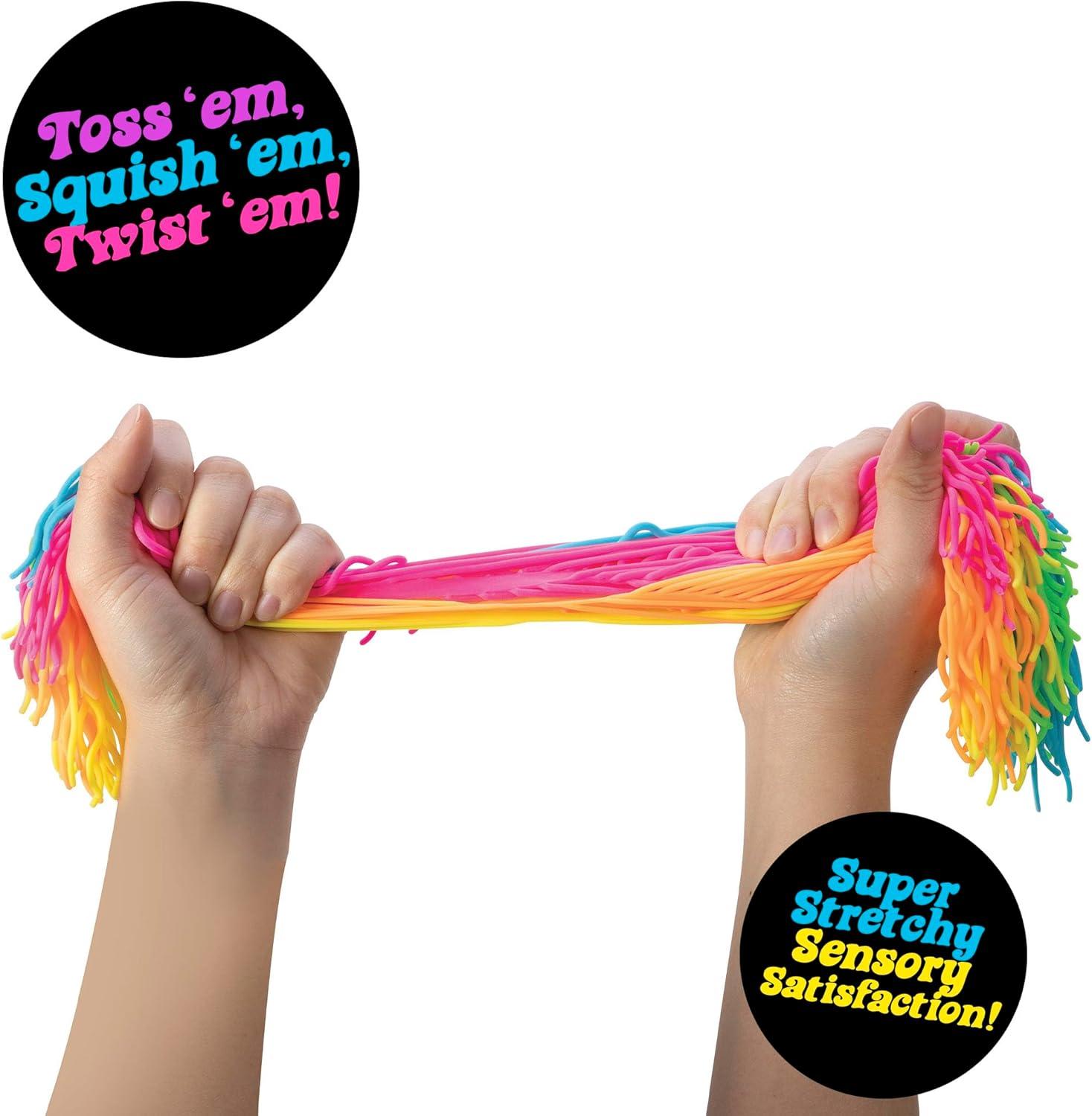 image:imageSchylling NeeDoh Ramen Noodlies Sensory Squeeze Toy Contains 5 Noodle Clumps 85 Long Multicolored Pack of 1