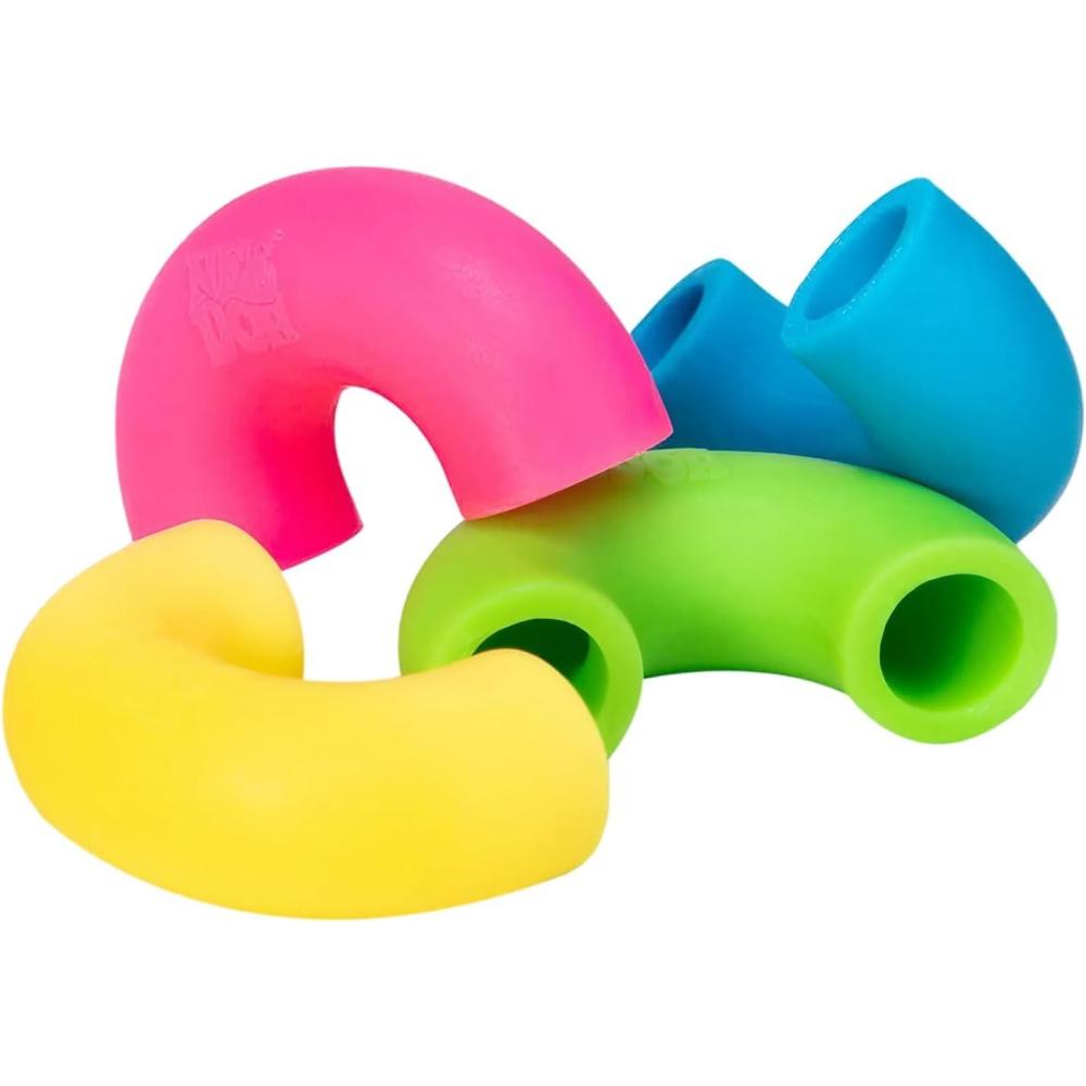 image:imageSchylling NeeDoh Mac N Squeeze Sensory Squeeze Toy Contains 4 Squishy Noodles 3 Wide Color May Vary Pack of 1