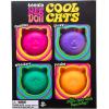 Schylling NeeDoh Cool Kitten Teenie Needoh 4 Pack – Sensory Squeeze Toy – 1.5″ in Diameter – Colors May Vary