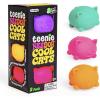 Schylling NeeDoh Teenie Cool Cat – Sensory Squeeze Toy – Contains 3 Mini Groovy Globs – 1.5″ Wide – Color May Vary (Pack of 1)