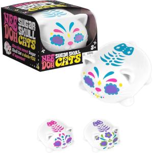 Schylling NeeDoh Sugar Skull Cool Cats – Sensory Squeeze Toy – Assorted Designs – Ages 3+ (Pack of 1)