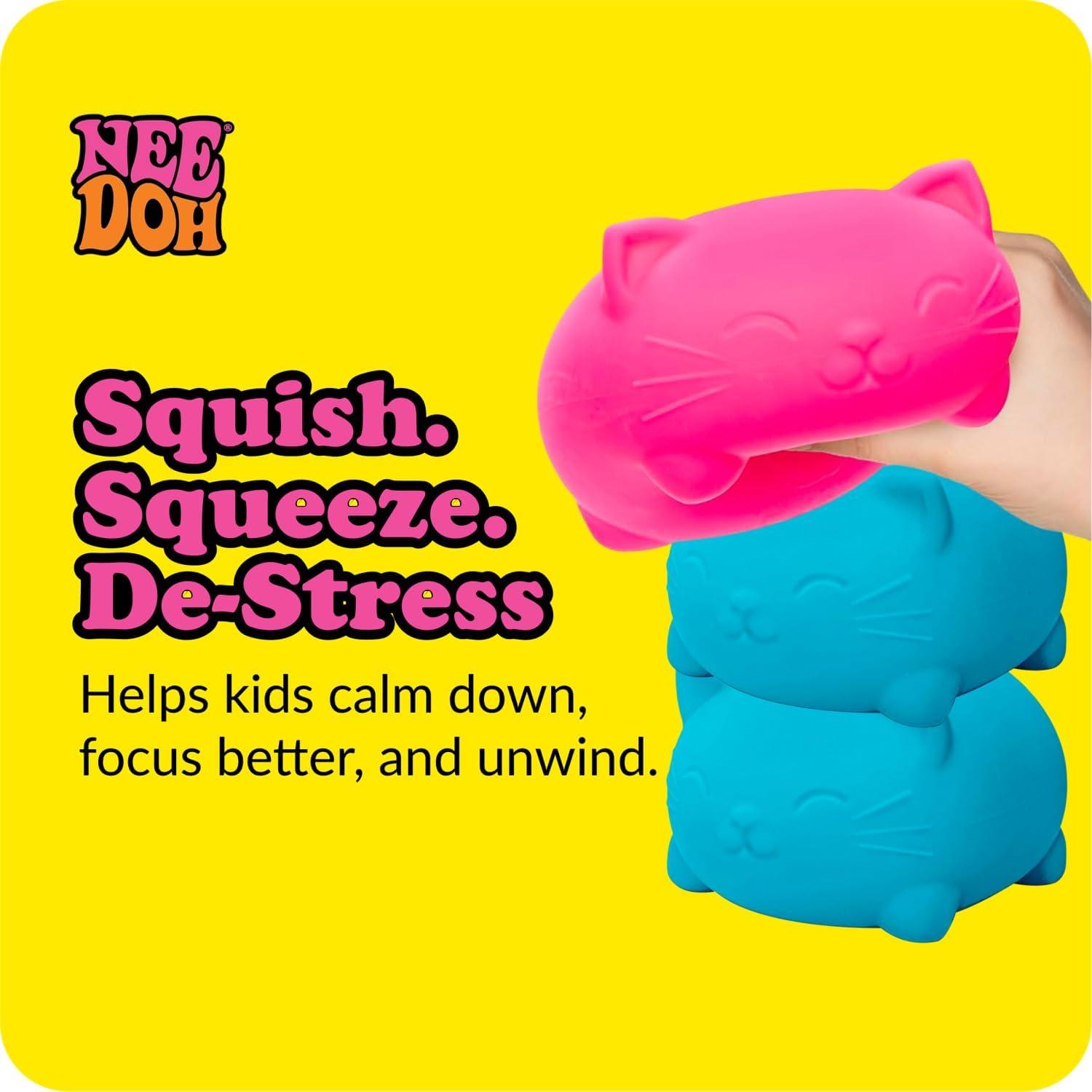 image:imageSchylling NeeDoh Super Cool Cat  Sensory Fidget Toy  Assorted Colors  Ages 3 to Adult Pack of 1