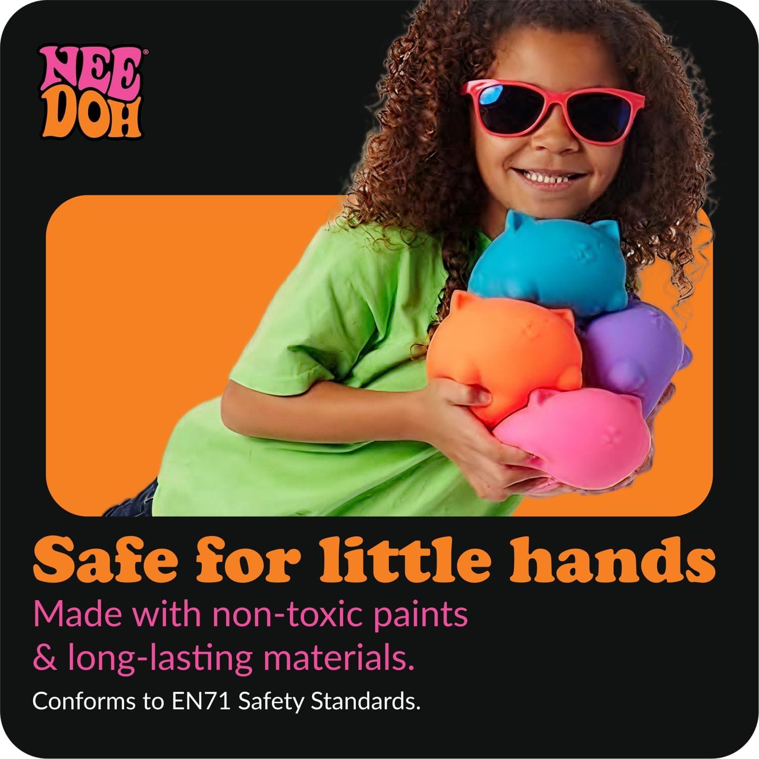 image:imageSchylling NeeDoh Super Cool Cat  Sensory Fidget Toy  Assorted Colors  Ages 3 to Adult Pack of 1