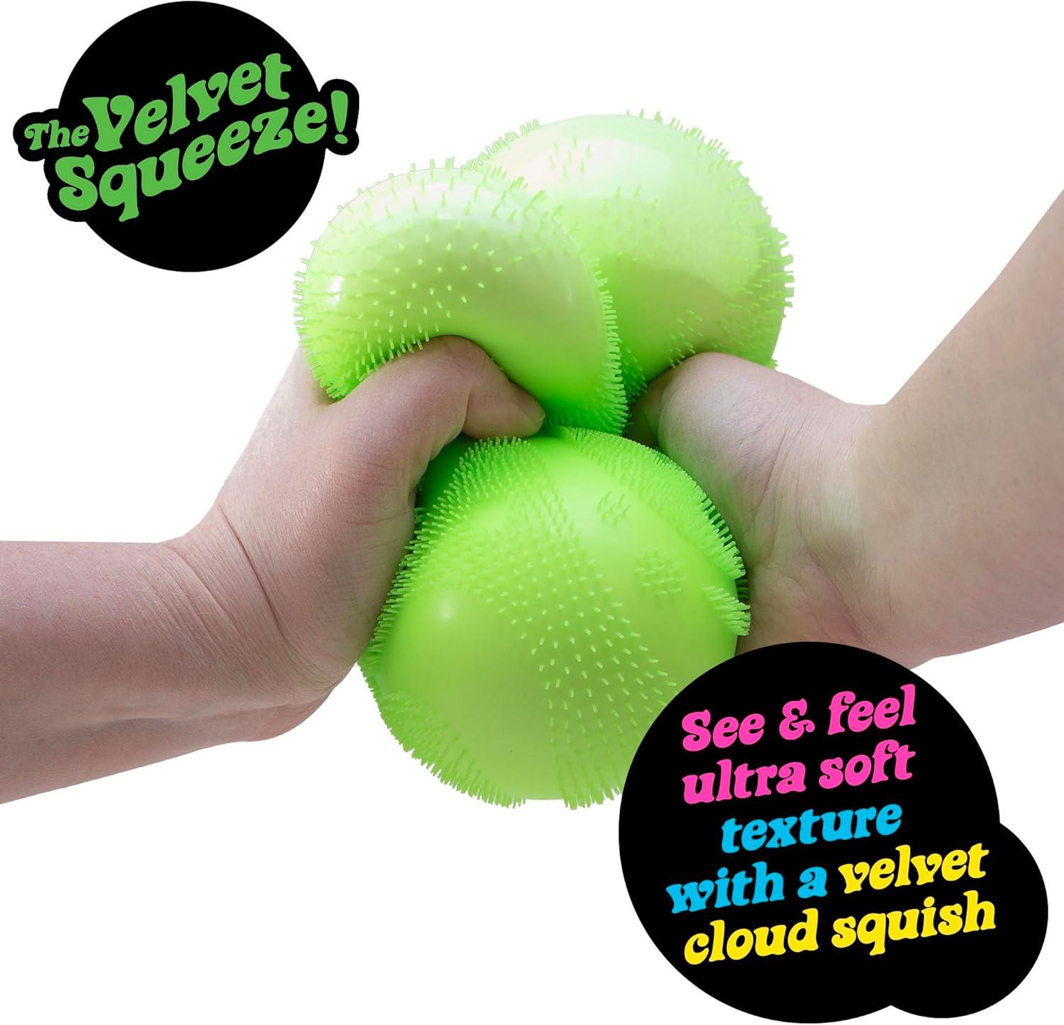 image:imageSchylling Super NeeDoh Fuzzball Stress Ball Fidget Toy Huge 45 in Diameter Jumbo Squishy Squeezy Fun Colors Assorted Ages 3