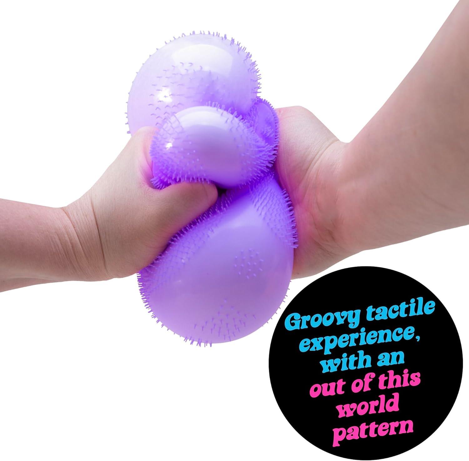 image:imageSchylling Super NeeDoh Fuzzball Stress Ball Fidget Toy Huge 45 in Diameter Jumbo Squishy Squeezy Fun Colors Assorted Ages 3