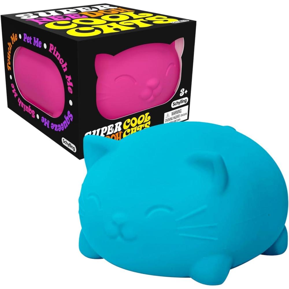 image:imageSchylling NeeDoh Super Cool Cat Sensory Fidget Toy Assorted Colors Ages 3 to Adult Pack of 1