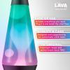 The Original Lava® Lamp – 14.5″ Gunmetal Grey – Classic Liquid Motion Lamp – Tri-Colored Green/Blue/Purple – Item #2098 (Amazon Exclusive)(Multicolor)