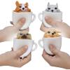 Schylling Pup in a Cup – Squeeze to Reveal Adorable Caffeine-Themed Companions – Style May Vary (Pack of 1)